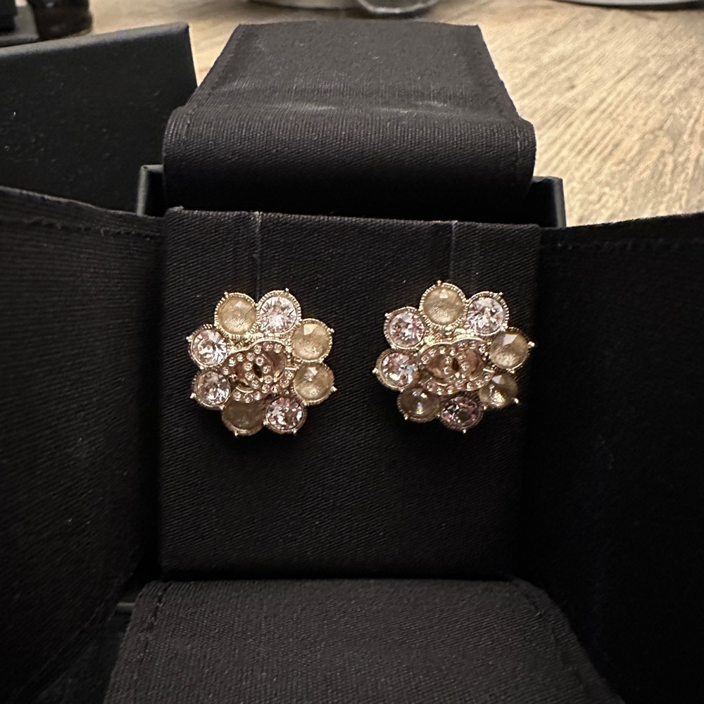 Chanel 2015 Fall/Winter Collection. Approx. size of  a dime. Gold and Silver